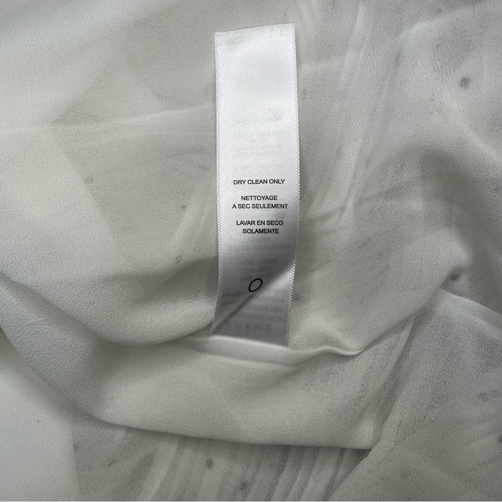 FRAME Gathered Keyhole Tie Neck Dress Sz XL - Picture 13 of 13
